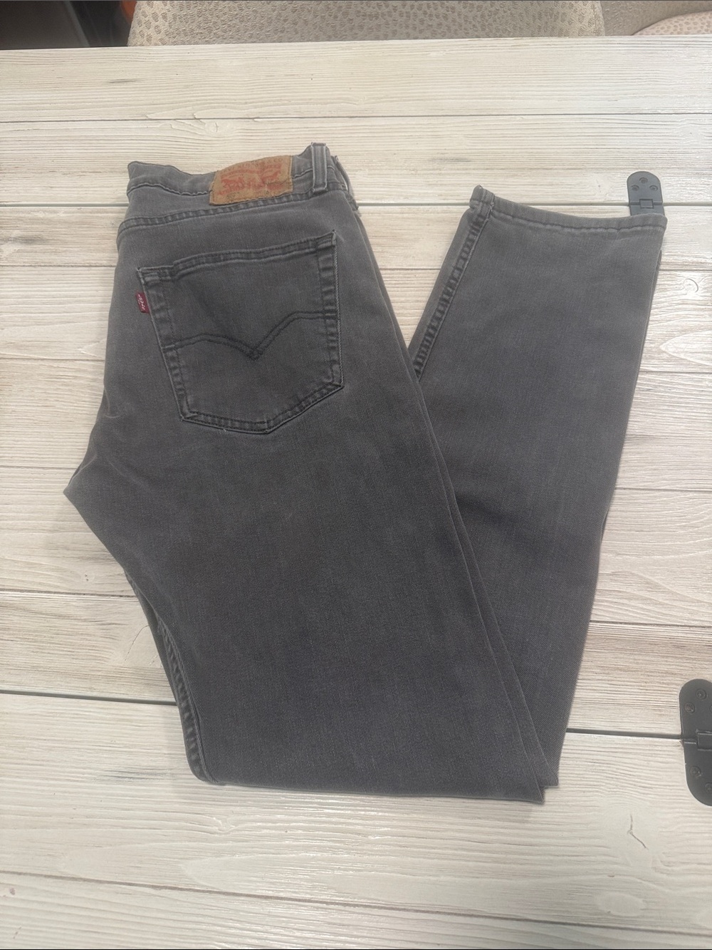 Men's Slim Straight Jeans - Charcoal Gray